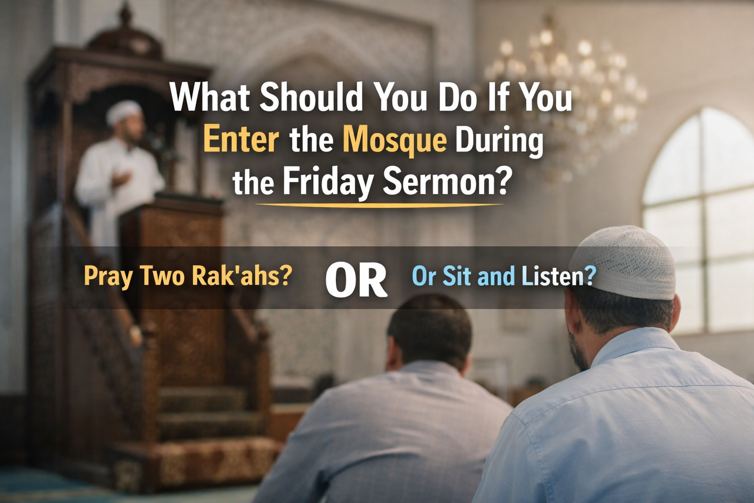 Pray or Sit? The Ruling on Entering During the Friday Sermon